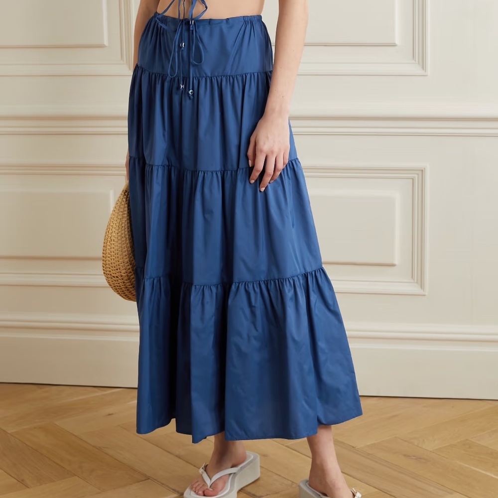 STAUD Lucca midi skirt new medium